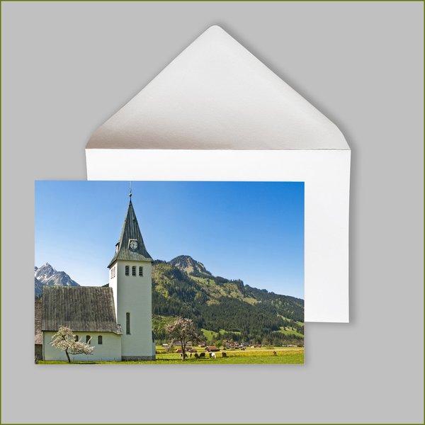 Grußkarte 'Kirche Bad Oberdorf' - Doppelpack