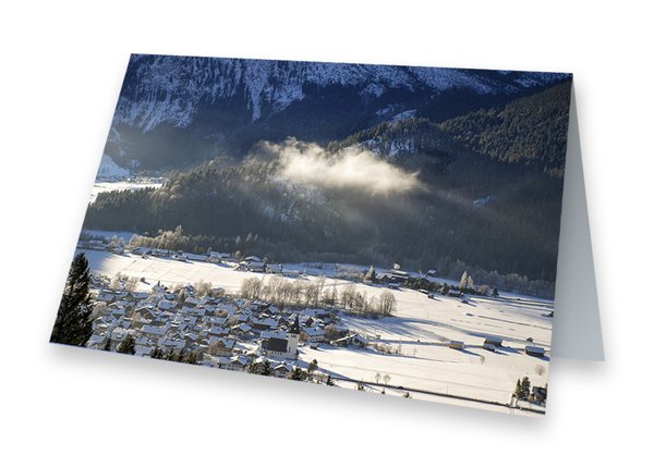 Grußkarte "Winter in Bad Oberdorf" - 2er Set