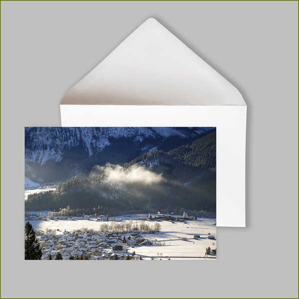 Grußkarte "Winter in Bad Oberdorf" - 2er Set