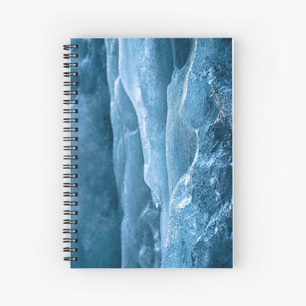 Wasserfall im Winter   -  Notizbuch